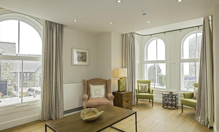 Lounge in Harlech apartment
